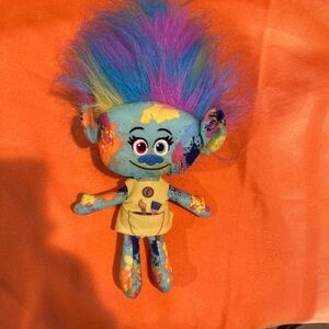 Harper the Artist Dreamworks Trolls Head to Hair 9" Plush Soft Toy